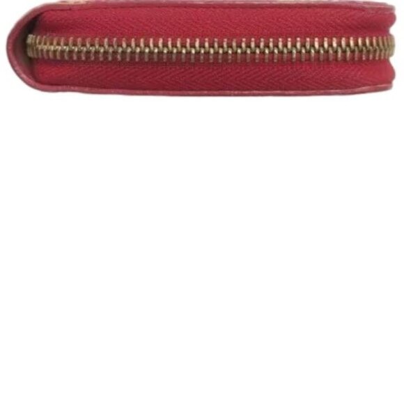 360317AM (V5) Louis Vuitton Wallet Dot Infinity Rouge Yayoi Kusama Long Red Leat - Picture 7 of 12